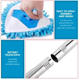 Rotatable Triangle Mop With Long Handle