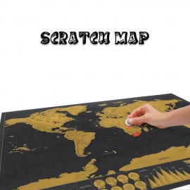Scratch Off Map Interactive Vacation Poster World Travel Maps