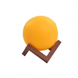 Moon Night Lamp Yellow Colors Changing Touch Sensor With Wooden Stand Night Lamp For Bedroom