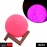 Moon Night Lamp Pink Color With Wooden Stand Night Lamp For Bedroom