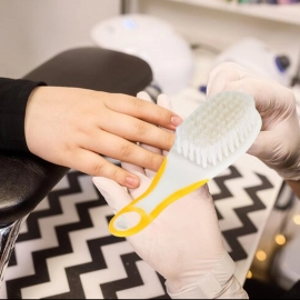 Handle Grip Nail Brush, Fingernail Scrub Cleaning Brushes For Toes And Nails Cleaner