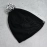 Men's and Women's Skull Slouchy Winter Woolen Knitted Black Inside Fur Beanie Cap