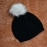 Men's and Women's Skull Slouchy Winter Woolen Knitted Black Inside Fur Beanie Cap
