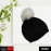 Men's and Women's Skull Slouchy Winter Woolen Knitted Black Inside Fur Beanie Cap