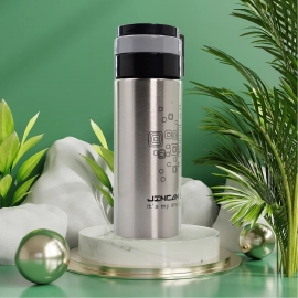 450Ml STAINLESS STEEL WATER BOTTLE WITH RING CAP FOR MEN WOMEN KIDS | THERMOS FLASK | REUSABLE LEAK-PROOF THERMOS STEEL