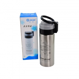 450Ml STAINLESS STEEL WATER BOTTLE WITH RING CAP FOR MEN WOMEN KIDS | THERMOS FLASK | REUSABLE LEAK-PROOF THERMOS STEEL