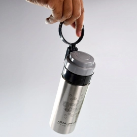 450Ml STAINLESS STEEL WATER BOTTLE WITH RING CAP FOR MEN WOMEN KIDS | THERMOS FLASK | REUSABLE LEAK-PROOF THERMOS STEEL