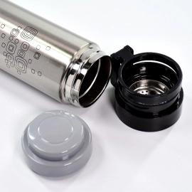 450Ml STAINLESS STEEL WATER BOTTLE WITH RING CAP FOR MEN WOMEN KIDS | THERMOS FLASK | REUSABLE LEAK-PROOF THERMOS STEEL