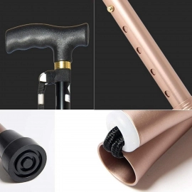 Foldable Walking Cane for Men, Women - Fold-up, Collapsible, Lightweight, Adjustable, Portable Hand Walking Stick