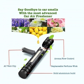 Car Air Perfume For AC Vent | New Long Lasting And Sweet Fragrances with Rotating Flow Control
