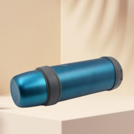 Stainless Steel Thermos Water Bottle Double Walled Vacuum Cup12 Hour Heat Retention Mug (1.2L)