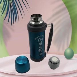 Stainless Steel Thermos Water Bottle Double Walled Vacuum Cup12 Hour Heat Retention Mug (1.2L)