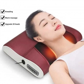 Electric Neck Waist Back Massager Neck Massager Multipurpose Neck Massage Pillow Deep Tissue Massage Nodes Electric Pillow with Heat