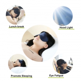 New Men, Women Blindfold Soft Satin Sleep Mask Eye Mask Blind fold Block Out Light for Travel, Shift Work and Meditation (1pc)