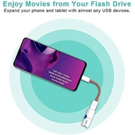 USB Type C OTG Cable Male-Female Adapter Compatible with All C Type Supported Mobile Smartphone and Other Devices