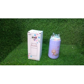 Girl Glass Water Bottle for School with Kid Sparkle Strap Cat Lid Sequins Glitter Glass Cup Birthday Gift Children 350ml