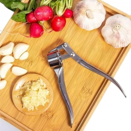 Stainless Steel Garlic Press Crusher