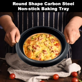 Round Shape Carbon Steel Non-Stick Baking Tray | 11 Inch