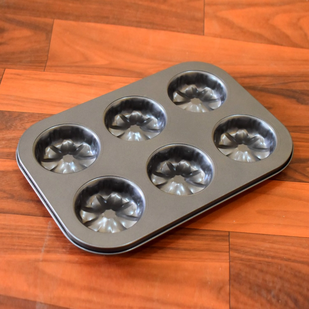 6 Slot Non-Stick Muffins Cupcake Pancake Baking Molds