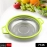 Stainless Steel Colander With Handle, Large Metal Green Strainer For Pasta