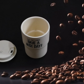 Appreciation and Motivation Portable Plastic Coffee Cup