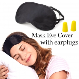 Super Smooth Sleep Mask Eye Cover with Earplugs