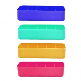 Dividers Tray Organizer Clear Plastic Case Storage Tray | Multicolour