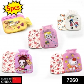 Hot Water Bottle Bag For Pain Relief With Cover | Pack of 5Pc