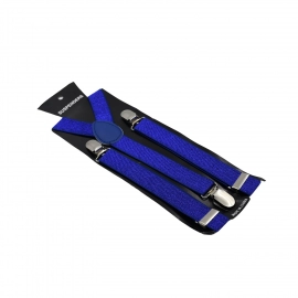 Royal Blue color suspenders belts stylish, Metal Clip Elastic Casual and Formal Suspenders