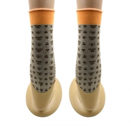 Women's Cotton Solid Ankle Length Printed Fancy Socks Combo | 12 Pair (Multicolour, Medium)