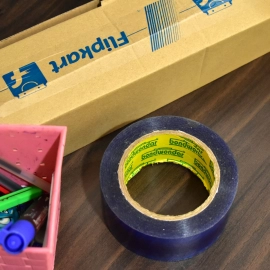 Blue Tape For Packaging Gifts And Products For Shipping And Delivering Purposes Etc.