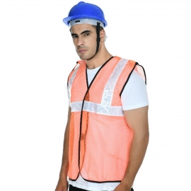 Orange Safety Jacket For Having Protection Against Accidents Usually in Construction Area's
