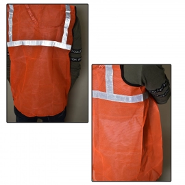 Orange Safety Jacket For Having Protection Against Accidents Usually in Construction Area's