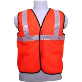Orange Safety Jacket For Having Protection Against Accidents Usually in Construction Area's