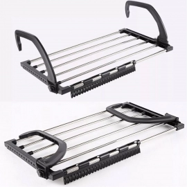 Steel Small Hanging Rack Cloth Drying Rack for Home, Balcony, and Window