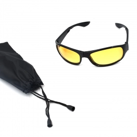 Protect Sunglasses | Clear Vision Glasses for Driving Car and Bike Riding | Yellow, Black Glasses