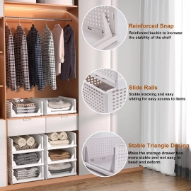 3 Layer Clothes Organizer for Wardrobe Cupboard Organizer