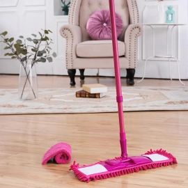 Wet and Dry Cleaning Flat Microfiber Floor Cleaning Mop with Extra Refil | 123cm x 47cm