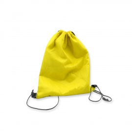 Portable Dori Bag Inside Silver With Coating Drawstring Backpack, Gym Sack