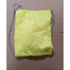 Portable Dori Bag Inside Silver With Coating Drawstring Backpack, Gym Sack