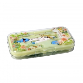 MATH COMPASS SET 8Pc STUDENT DRAWING LEARNING STATIONERY RULER