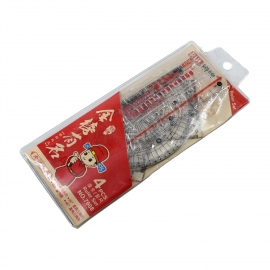 Map Measuring Tool Set with Protractor 30 / 60 45 Degree Triangle Ruler 16 cm Straight Ruler Plastic