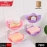 Double Layer Flower Self Draining Soap Dish Holder, Bathroom Shower Soap Holder