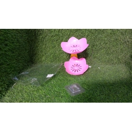 Double Layer Flower Self Draining Soap Dish Holder, Bathroom Shower Soap Holder