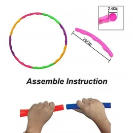 Hoops Hula Interlocking Exercise Ring for Fitness with Dia Meter Boys Girls and Adults