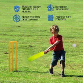 Plastic Cricket Bat Ball Set for Boys and Girls