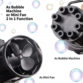 8-Hole battery operated Bubbles Gun Toys for Boys and Girls