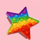 Push Pop Bubble Fidget Sensory Toy, Silicone Stress Relief Toy, Toys Novelty Gifts for Girls Boys Kids Adults