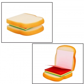 Sandwich Shaped Notepad | Sticky Notes | Memo Pads, Unique Mini Notes | Multicolor