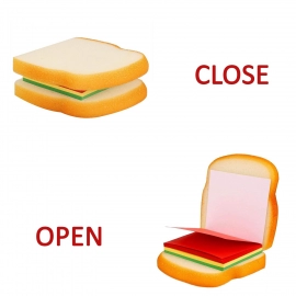 Sandwich Shaped Notepad | Sticky Notes | Memo Pads, Unique Mini Notes | Multicolor